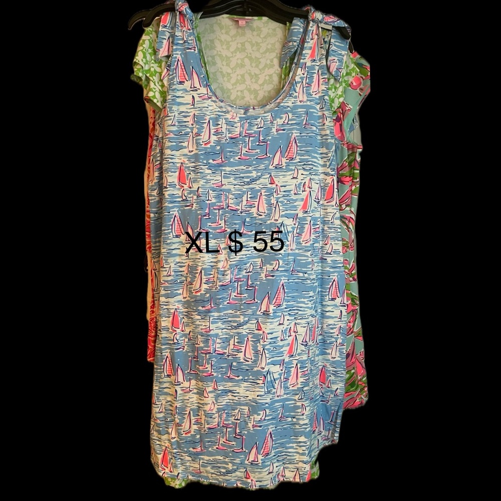 Lilly Pulitzer Blue and Pink Sailboat Dress